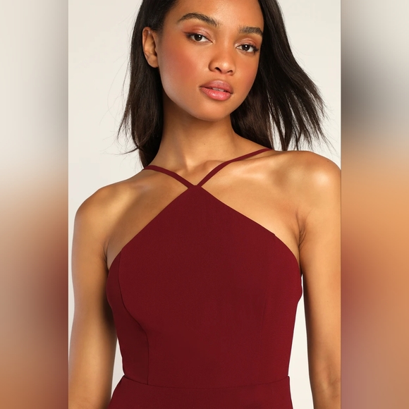 Absolutely Breathtaking Burgundy Maxi Dress - Picture 2 of 5